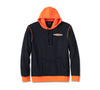 Original Harley-Davidson® Kickstart Pullover Hoodie für Herren – Farbblock – Harley-Schwarz und Harley-Orange 96007-25VM