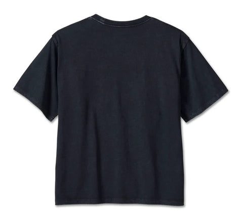 Genuine Harley-Davidson®  Women's Bar & Shield Oversized Boxy Tee - Black Beauty 96125-24VW