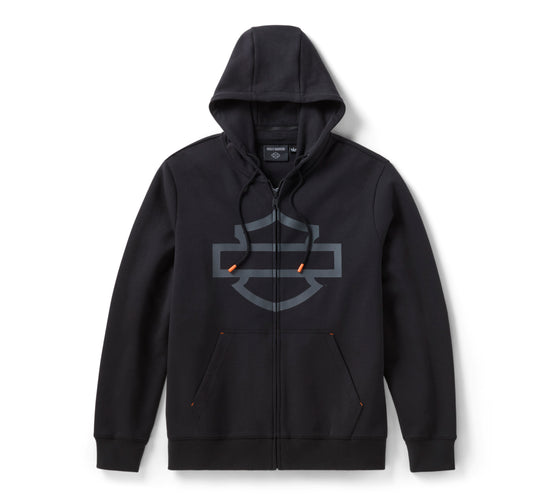 96279-26VM Harley-Davidson Strick-Hoodie, Schwarz