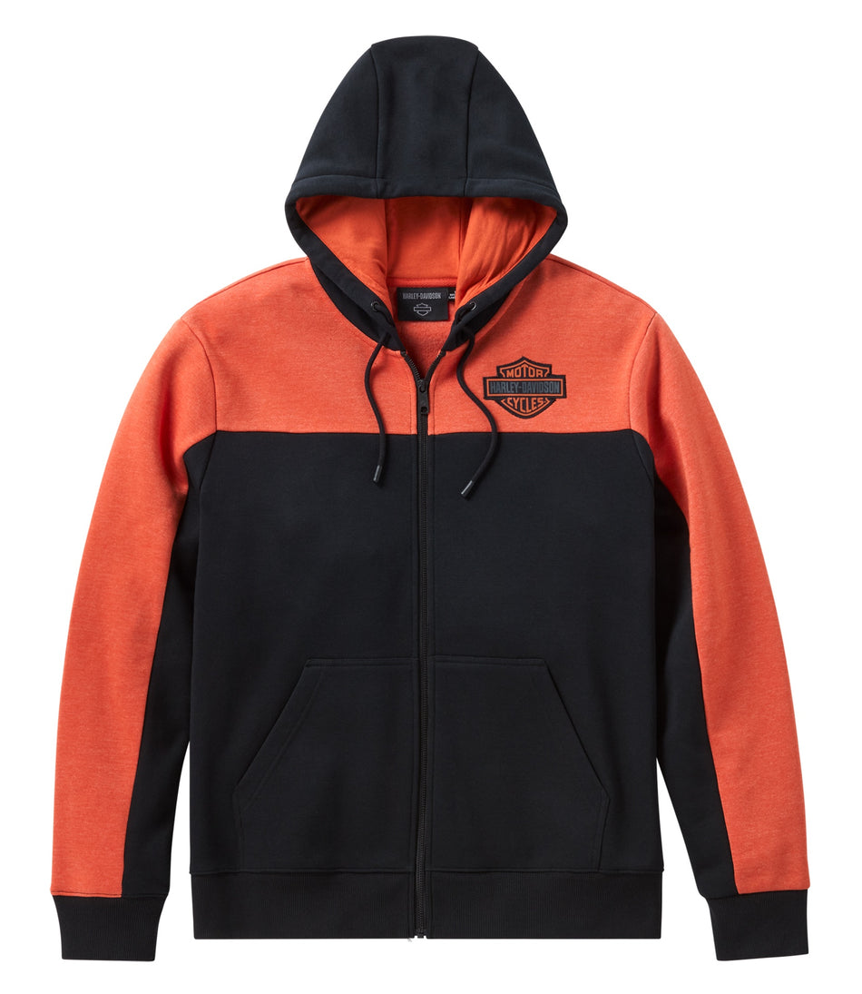 99103-26VM Harley-Davidson Hoodie-knit,black/orange