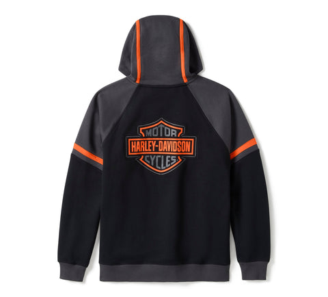 Genuine Harley-Davidson®  Men's Iron Pride Colorblock Pullover Hoodie 96363-25VM