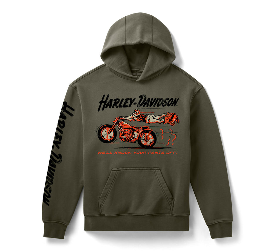 Harley-Davidson Herren HD Knock Your Pants Off Pullover Fleece Hoodie 96382-26VM 