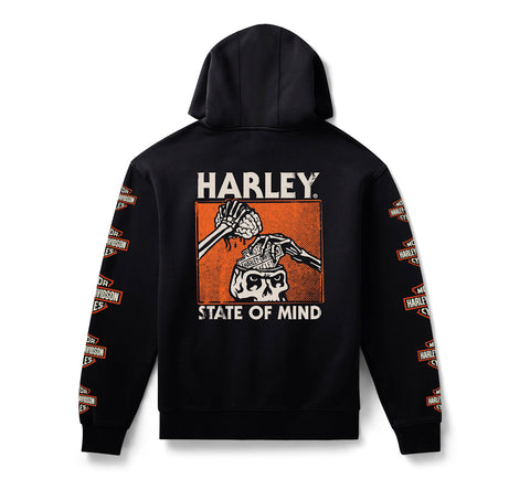 Harley-Davidson Herren HD State of Mind Pullover Fleece Hoodie 96383-26VM