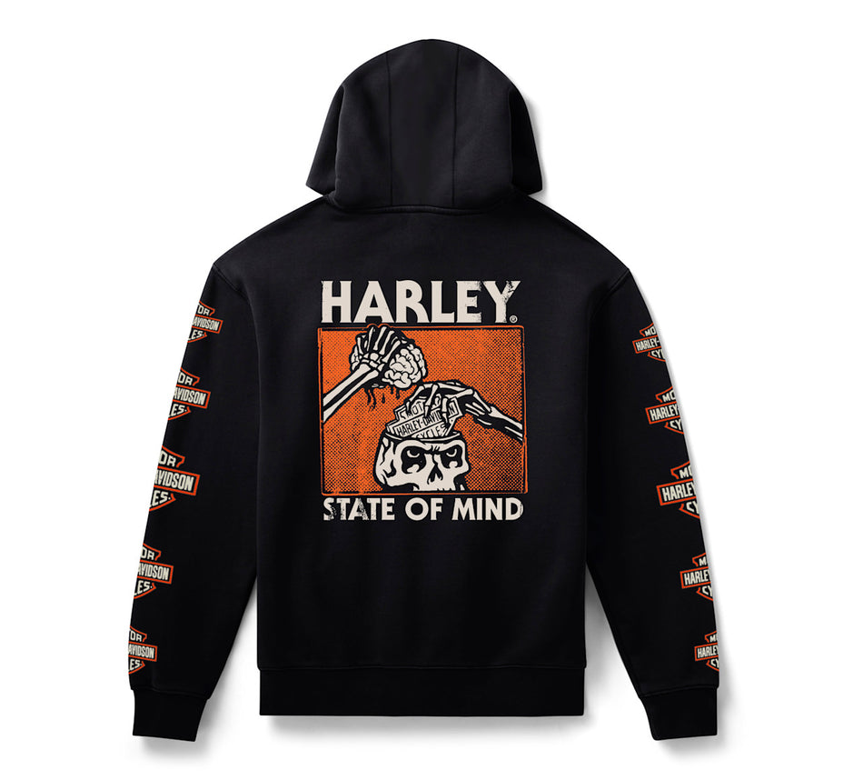 Harley-Davidson Herren HD State of Mind Pullover Fleece Hoodie 96383-26VM