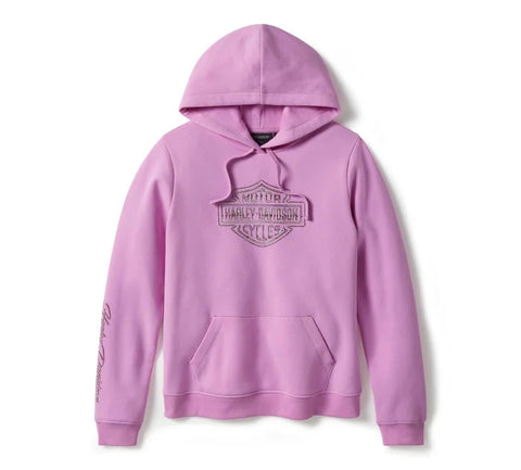 Harley-Davidson Damen Essential Bling Pullover Fleece Hoodie Lila 96417-25VW
