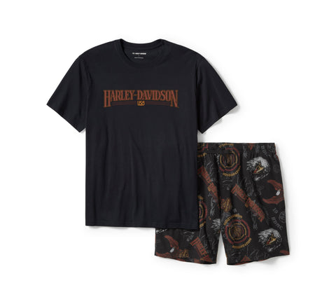 Genuine Harley-Davidson®  Men's 80s Tank Pajama Shorts Set 96470-25VM