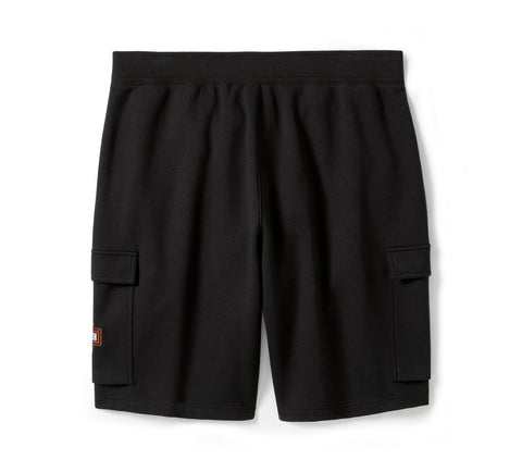 Genuine Harley-Davidson®  Men's Essential Fleece Cargo Short - Harley Black 96474-25VM