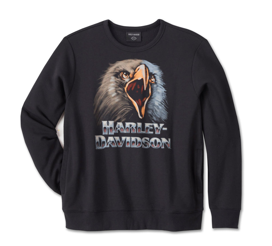 Original Harley-Davidson® Herren-Sweatshirt „Shadow Bird“ mit Rundhalsausschnitt 96521-24VM