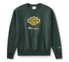 Champion x Harley-Davidson Fanatic Crew Neck Sweatshirt 96861-24VM - Dark Green Champion