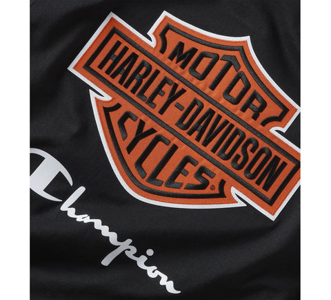 Champion x Harley-Davidson Fanatic T-Shirt 96870-24VM - Black & Orange Champion