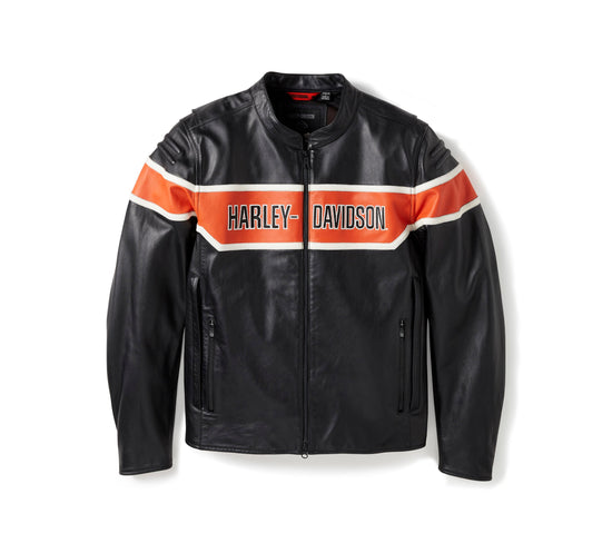 Original Harley-Davidson® Herren HD Trenton Leder-Motorradjacke 97014-25VM