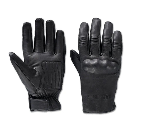 Original Harley-Davidson® Gild wasserdichte Lederhandschuhe für Herren - Harley Black 97116-24VM