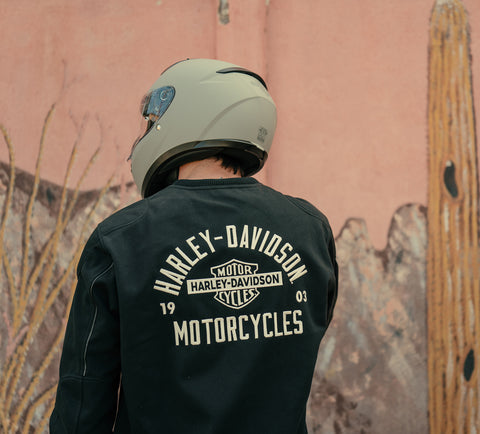 Harley-Davidson 96657-25VM Herren HD® Deflector Fleecejacke - HARLEY SCHWARZ