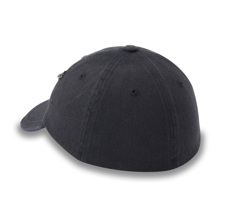 Harley Davidson Flying Lap Distressed Stretch-Fit Cap - Harley Black