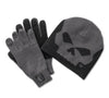 Original Harley-Davidson® Willie G Skull Beanie und Handschuh-Geschenkset - Blackened Pearl 97657-25VM