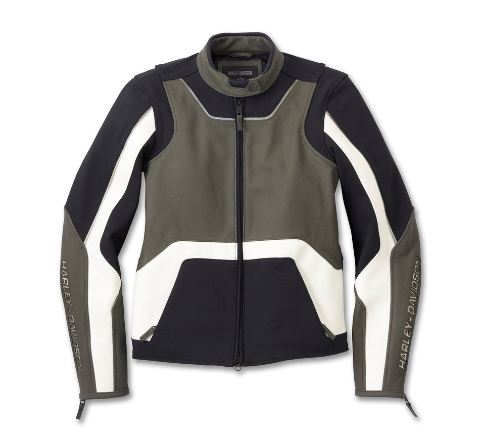 Original Harley-Davidson® Damen-Lederjacke Ace Mixed 98011-24EW