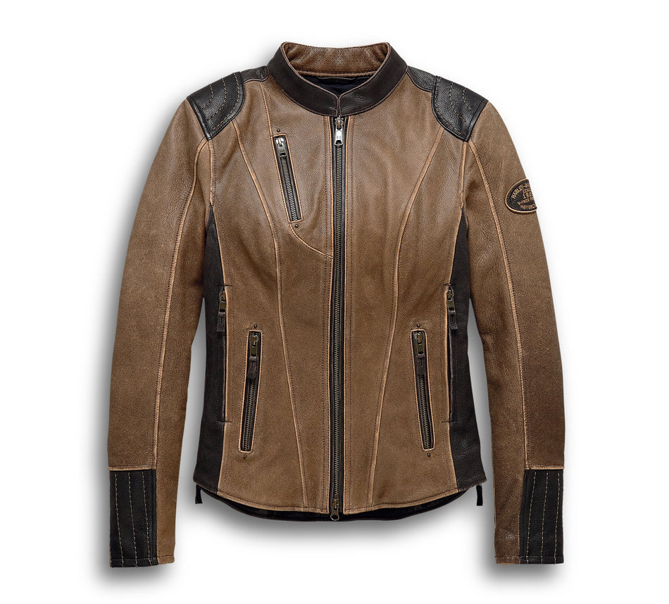 Original Harley-Davidson® Damen-Lederjacke HD Triple Vent System Gallun 98066-19EW