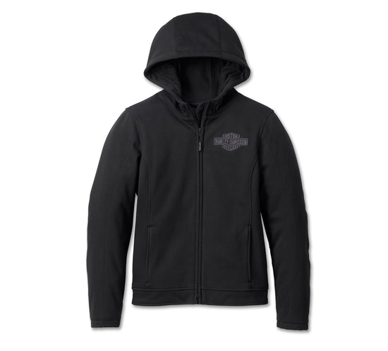 Original Harley-Davidson® Damen-Fleecejacke mit Kapuze und Schutzabdeckung 98112-23EW