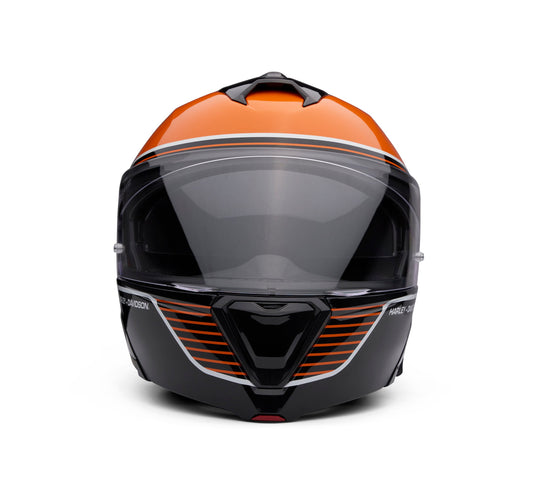 Original Harley-Davidson® Capstone Sun Shield II H31 Klapphelm – Schwarz &amp; Orange 98161-24VX