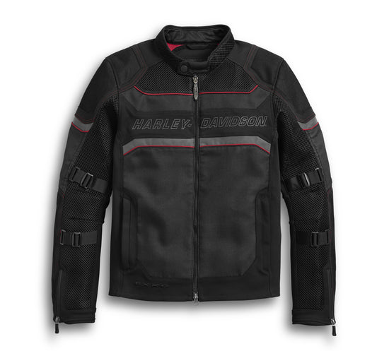 Harley-Davidson Herren FXRG Mesh Slim Fit Motorradjacke - 98389-19EM