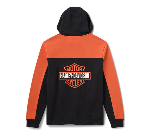 99103-26VM Harley-Davidson Hoodie-knit,black/orange