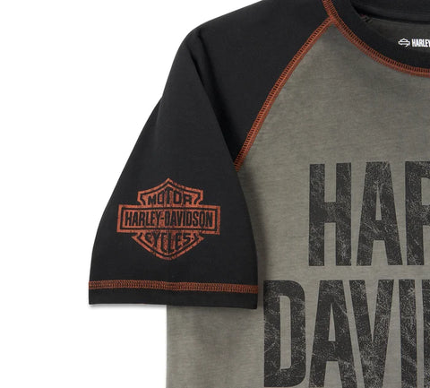 Original Harley-Davidson ® Iron Bar Raglan-T-Shirt für Herren 99187-24VM