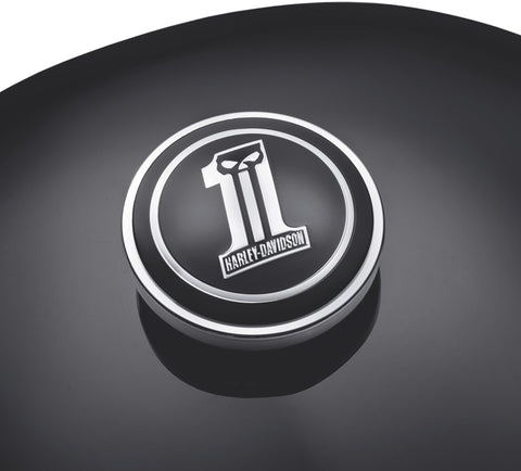 Harley-Davidson 99688-10 Tankdeckel-Medaillon mit dunklem Custom-Logo