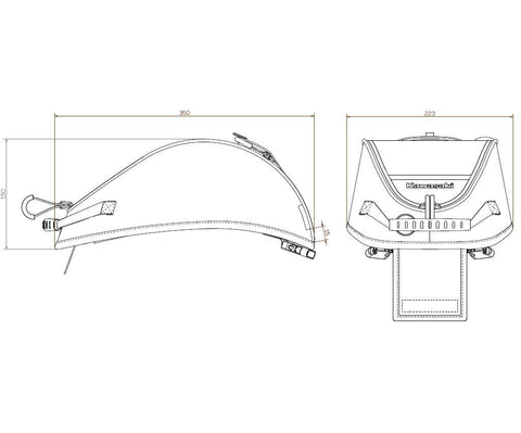 Kawasaki Tank bag with window (4L) 999940803  Tank bag (4 Litre)