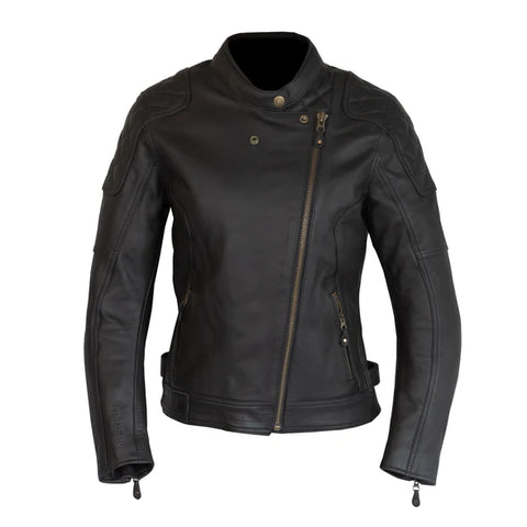 Merlin Bristol D3O® Damen Lederjacke - MPL061/BLK/