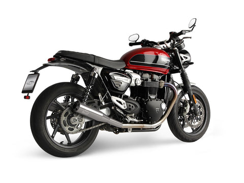 Dr. Jekill & Mr. Hyde Spy Brushed Stainless Steel Exhaust Triumph Speed Twin 2019–2020 EP-141786