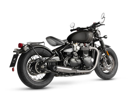 Dr. Jekill & Mr. Hyde King Brushed Stainless Steel Exhaust Triumph Bonneville Bobber & Bonneville Speedmaster 2021–2024 EP-150503