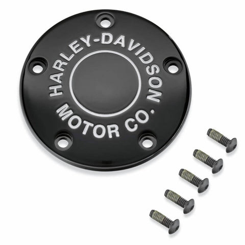 Harley Davidson 25600133 MOTOR CO. TIMER-ABDECKUNG SCHWARZ KIT, TMR CVR, HDMC, SCHWARZ, 5-LOCH