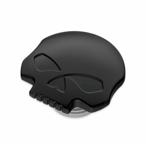 Harley Davidson 61100103A SKULL TANKDECKEL SCHWARZ KIT, TANKEINFÜLLUNG, WILLIE G SKULL, SCHWARZ