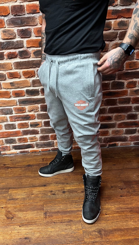 Original Harley-Davidson Jogginghose für Herren - Mittelgrau meliert 99196-24VM 