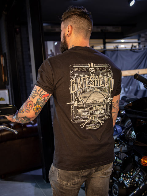 Gateshead Harley-Davidson® Händler-T-Shirt V Dude 3001686-BLK