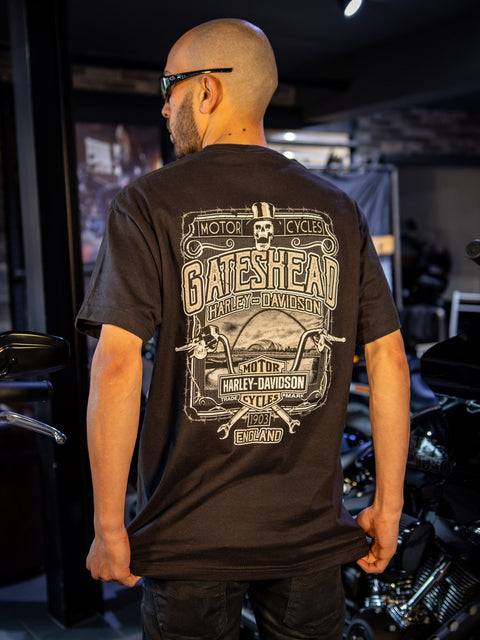 Gateshead Harley-Davidson® Händler-T-Shirt Halloween Rider 3001682-BLK