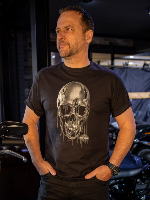 Gateshead Harley-Davidson® Händler-T-Shirt Oil Drip 3001683-BLK