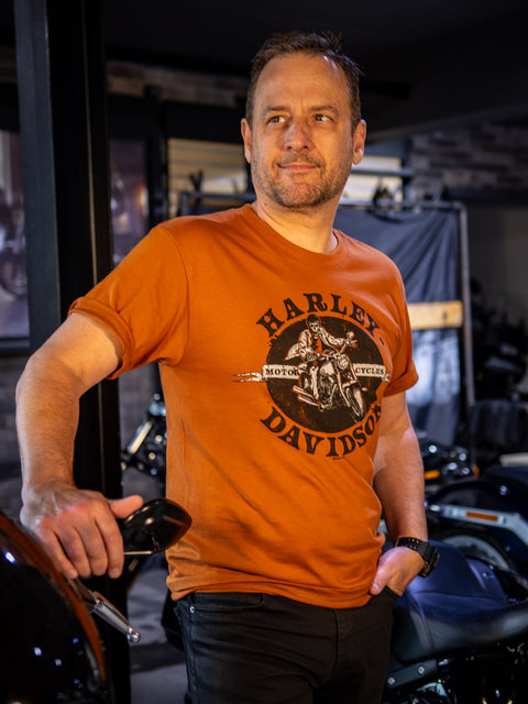 Gateshead Harley-Davidson® Händler-T-Shirt Skello Ride USA 3001707-BLK