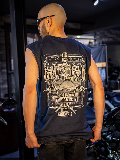 Gateshead Harley-Davidson® Händlerweste Century Chasing 3001726-Navy