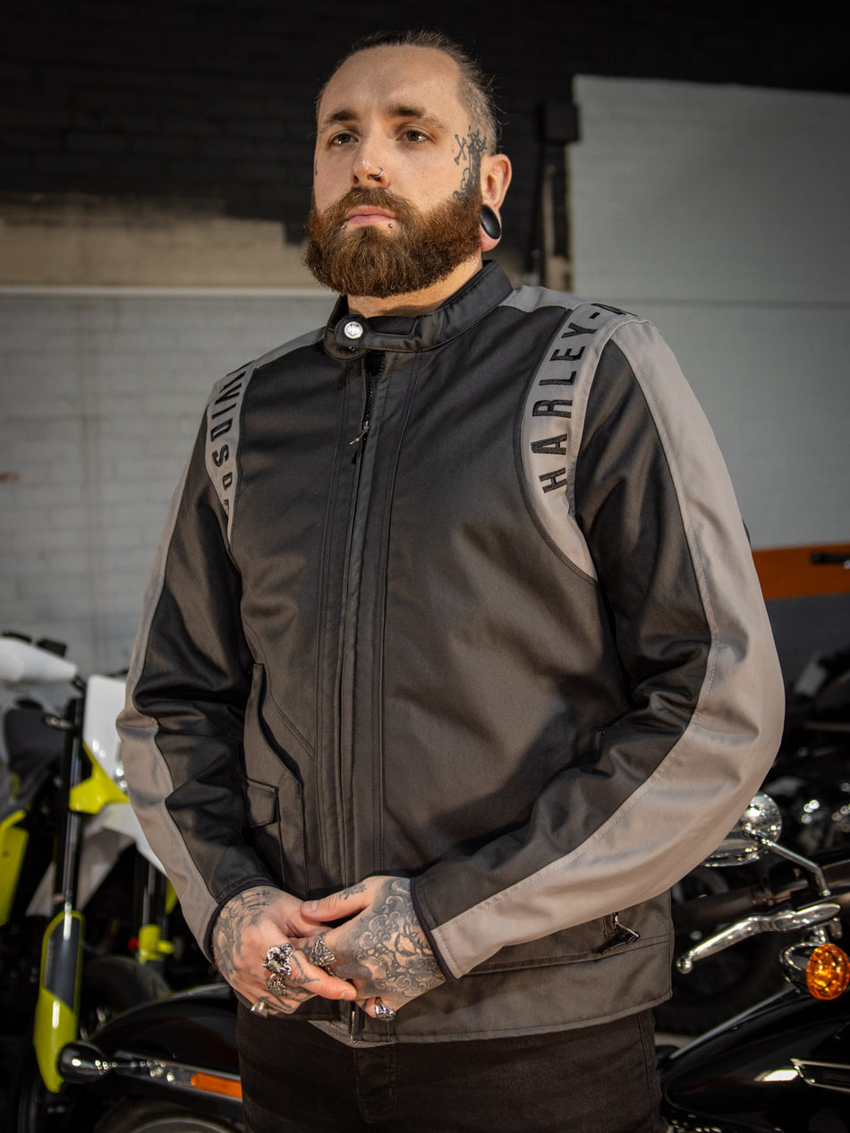 Original Harley-Davidson® Motorradjacke für Herren mit 120. Jubiläumsaufdruck, 97172-23EM