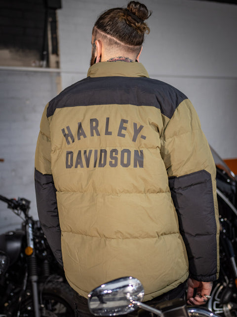 Harley-Davidson® Up North Pufferjacke für Herren, Khaki, 97421-23VM