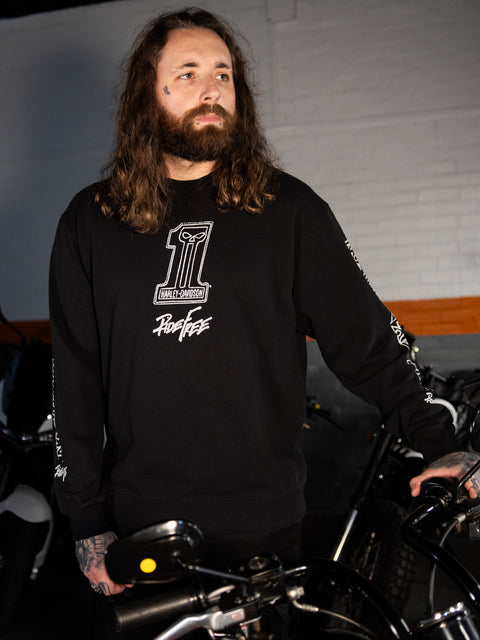 Original Harley-Davidson® Willie G Sketchy #1 Rundhals-Sweatshirt - True Black 96791-24VX 