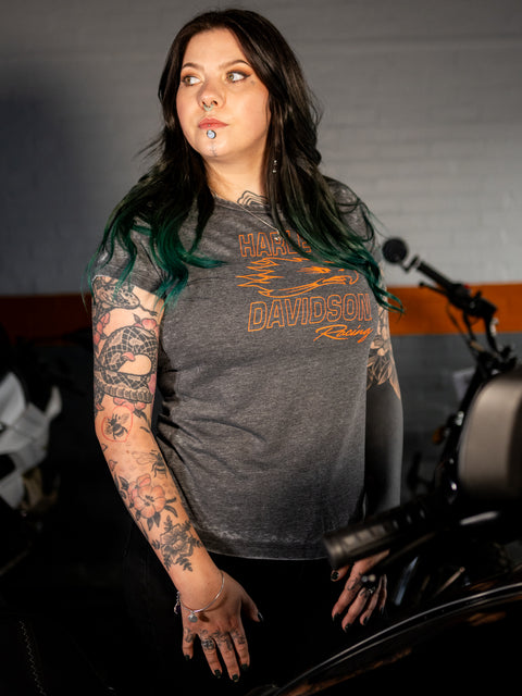 Original Harley-Davidson® Screaming' Eagle Burnout T-Shirt für Damen - Black Beauty 96127-24VW