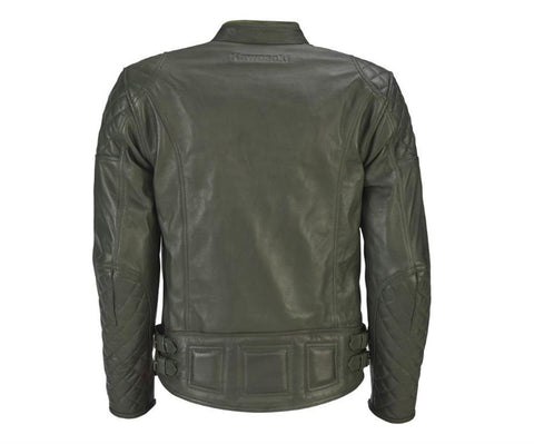 Kawasaki 104CRM22112L LONDON OLIVE LEDERJACKE (Herren) 2XL