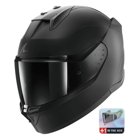 SHARK D-SKWAL 3 HELM DARK SHADOW MATT SCHWARZ HE0925E-KMA
