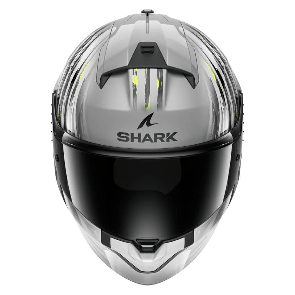 SHARK RIDILL 2 HELM ASSYA SILBER / ANTHRAZIT / GELB HE1120E-SAY