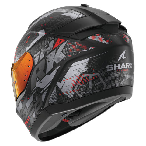 SHARK RIDILL 2 HELM MOLOKAI MATT SCHWARZ / ANTHRAZIT / ROT HE1110E-KAR