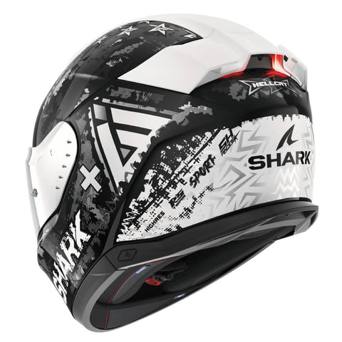 SHARK SKWAL I3 HELM HELLCAT SCHWARZ / WEISS / ANTHRAZIT HE0828E-KUS