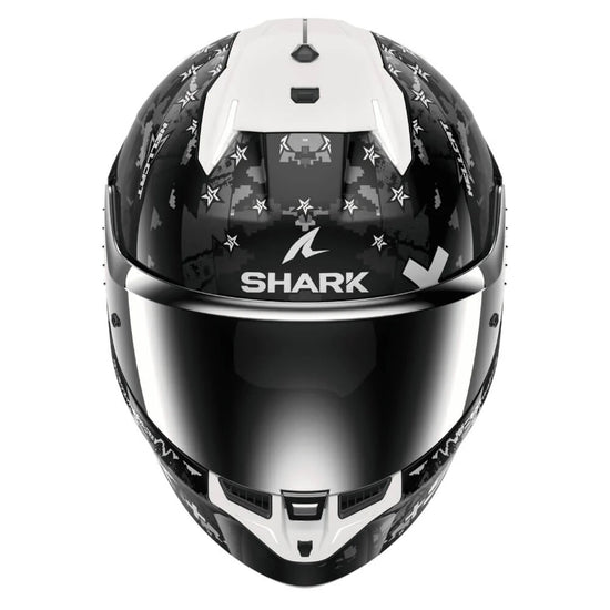 SHARK SKWAL I3 HELM HELLCAT SCHWARZ / WEISS / ANTHRAZIT HE0828E-KUS