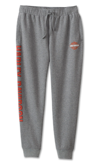 Original Harley-Davidson Jogginghose für Herren - Mittelgrau meliert 99196-24VM 